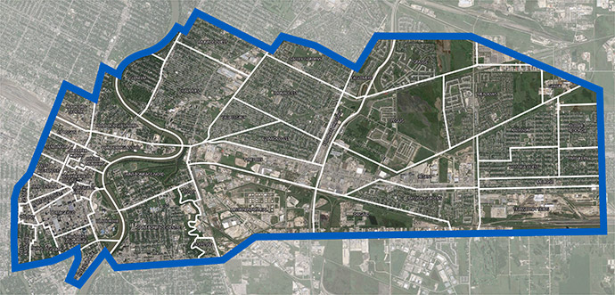 eastern corridor neighbourhood map