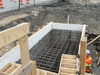 Framing for Bishop Grandin overpass north abutment