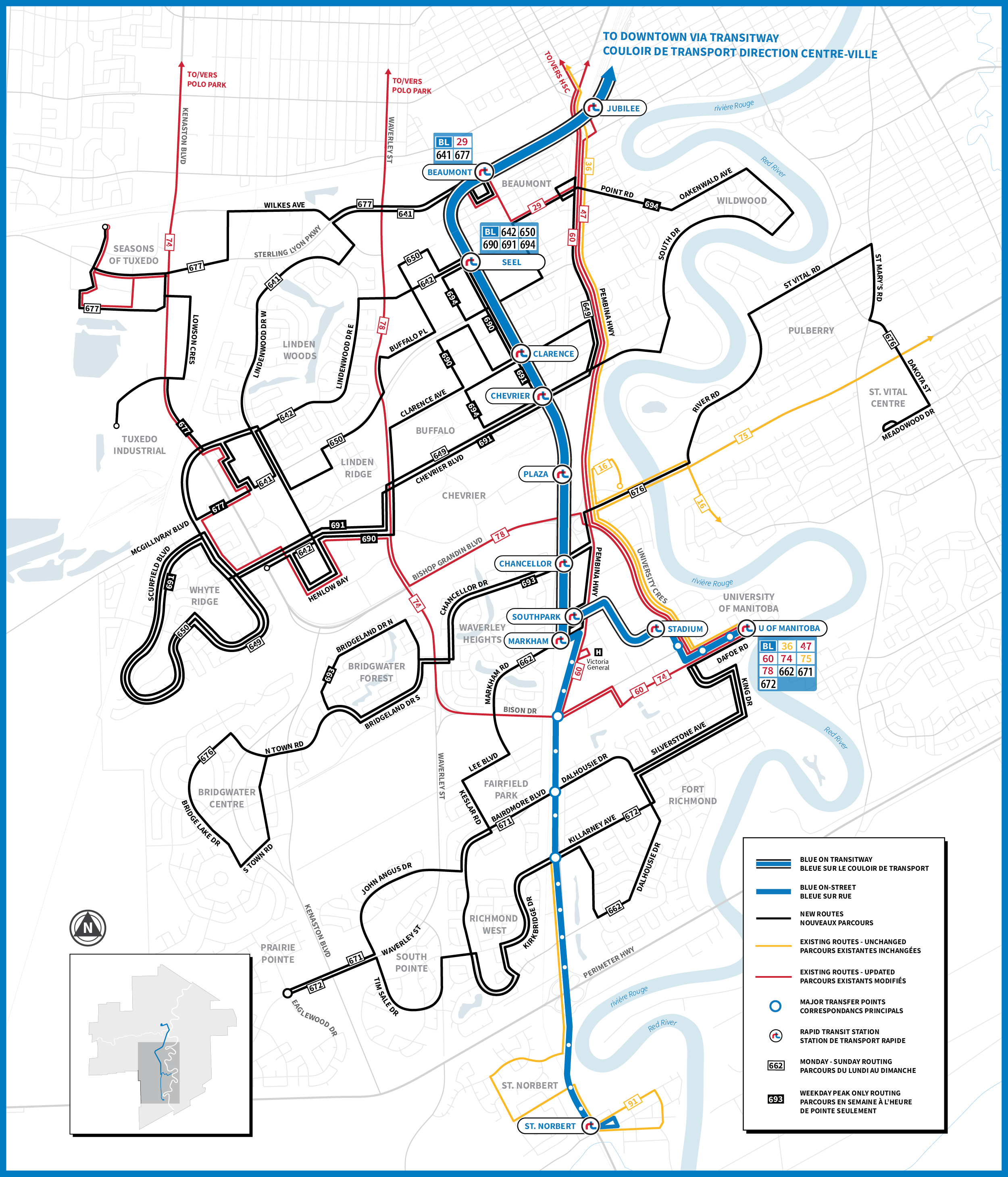 Southwest Transit Network Map PDF