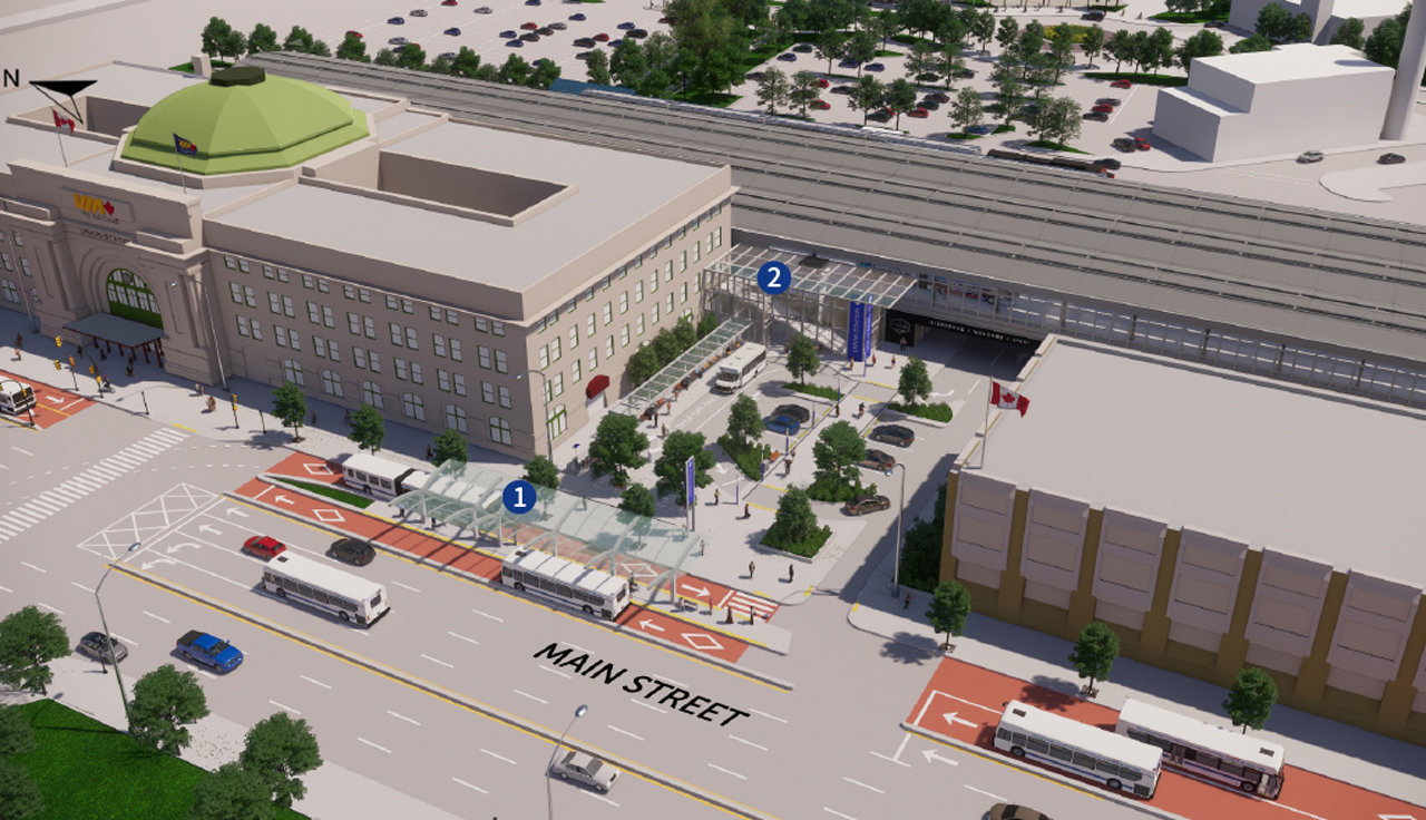 Image rendering of future Union Station transit hub